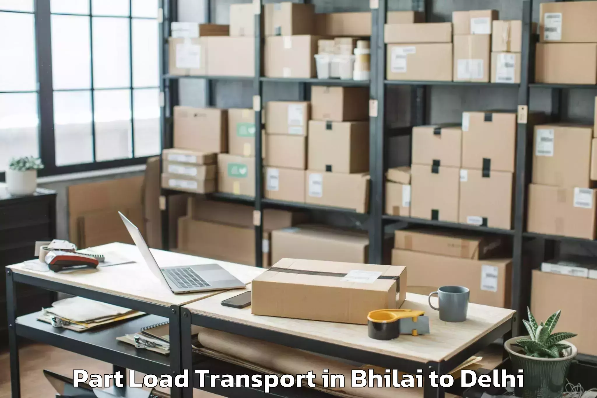 Book Bhilai to Defence Colony Part Load Transport Online